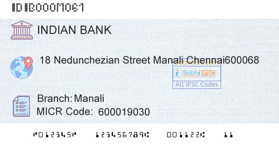 Indian Bank ManaliBranch 