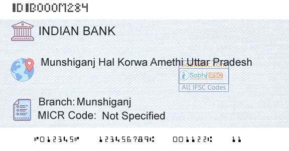 Indian Bank MunshiganjBranch 