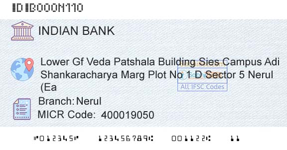 Indian Bank NerulBranch 