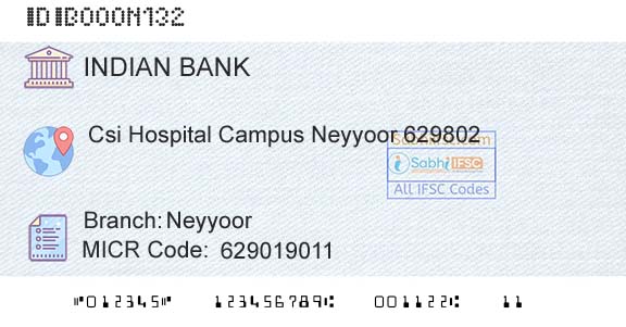 Indian Bank NeyyoorBranch 
