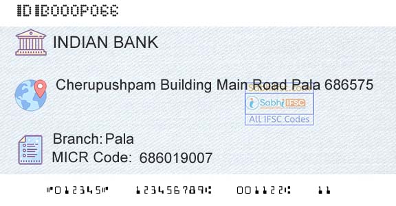 Indian Bank PalaBranch 