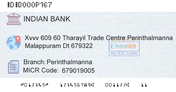 Indian Bank PerinthalmannaBranch 