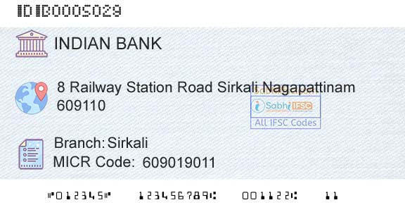 Indian Bank SirkaliBranch 