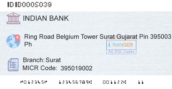 Indian Bank SuratBranch 