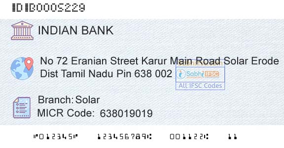 Indian Bank SolarBranch 