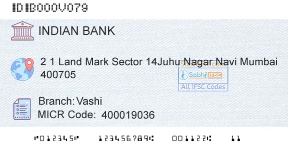 Indian Bank VashiBranch 