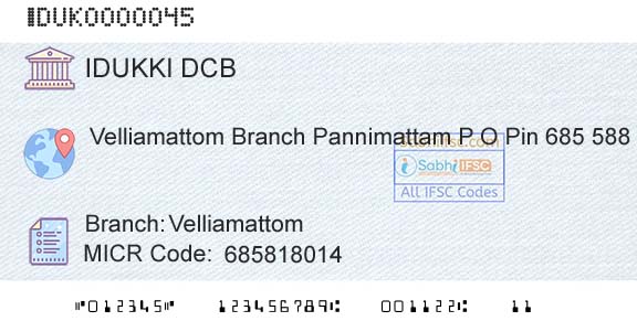 Idukki District Co Operative Bank Ltd VelliamattomBranch 