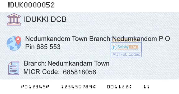 Idukki District Co Operative Bank Ltd Nedumkandam TownBranch 