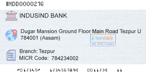 Indusind Bank TezpurBranch 