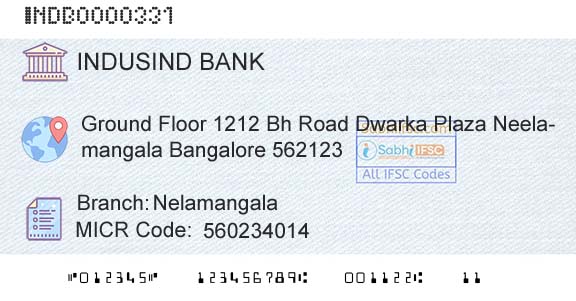 Indusind Bank NelamangalaBranch 