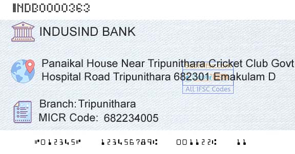 Indusind Bank TripunitharaBranch 