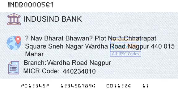 Indusind Bank Wardha Road NagpurBranch 