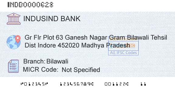 Indusind Bank BilawaliBranch 