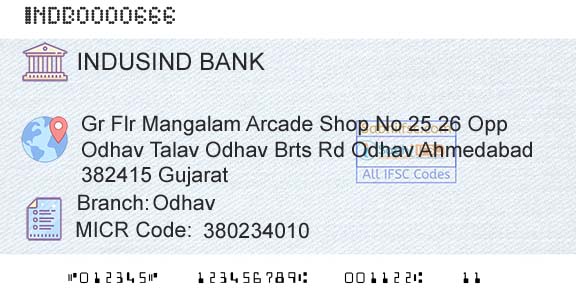 Indusind Bank OdhavBranch 