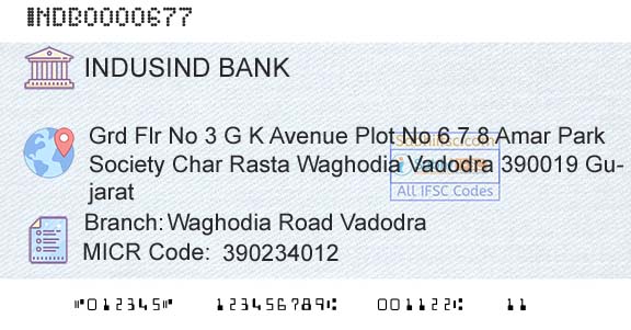 Indusind Bank Waghodia Road VadodraBranch 