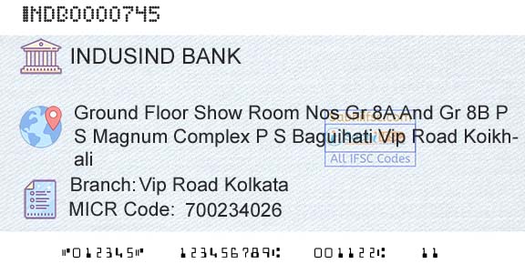 Indusind Bank Vip Road KolkataBranch 