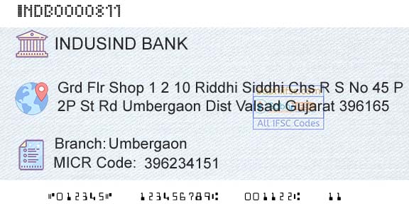 Indusind Bank UmbergaonBranch 