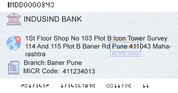 Indusind Bank Baner PuneBranch 