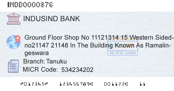 Indusind Bank TanukuBranch 