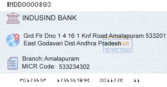 Indusind Bank AmalapuramBranch 