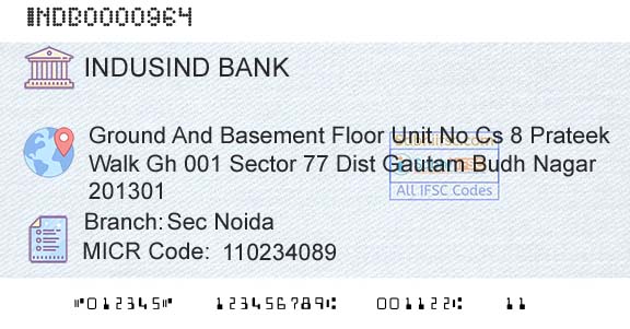 Indusind Bank Sec NoidaBranch 
