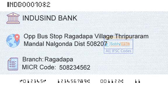 Indusind Bank RagadapaBranch 