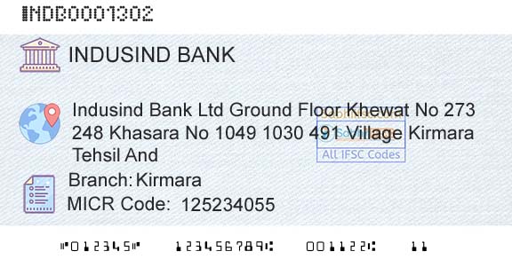 Indusind Bank KirmaraBranch 