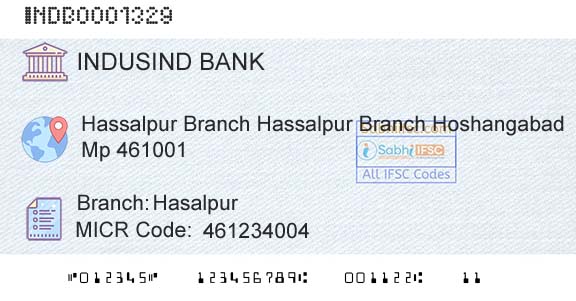 Indusind Bank HasalpurBranch 