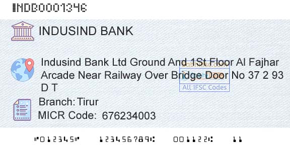 Indusind Bank TirurBranch 