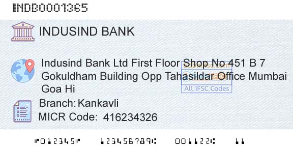 Indusind Bank KankavliBranch 