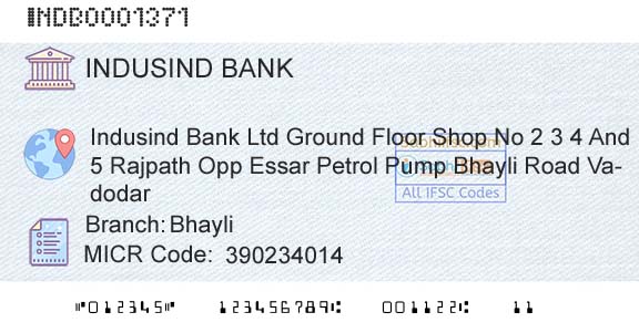 Indusind Bank BhayliBranch 