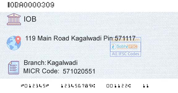 Indian Overseas Bank KagalwadiBranch 