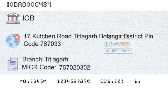 Indian Overseas Bank TitlagarhBranch 