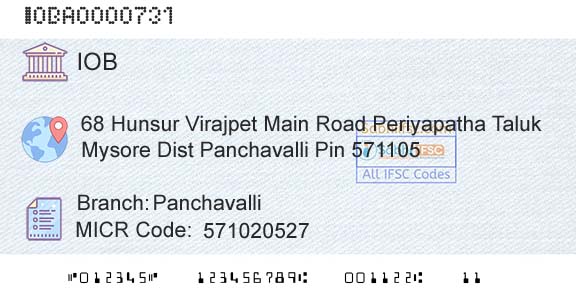 Indian Overseas Bank PanchavalliBranch 