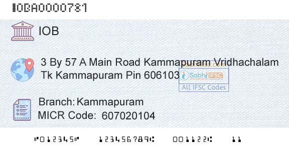 Indian Overseas Bank KammapuramBranch 