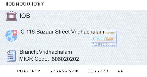 Indian Overseas Bank VridhachalamBranch 