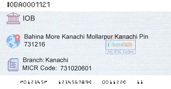 Indian Overseas Bank KanachiBranch 