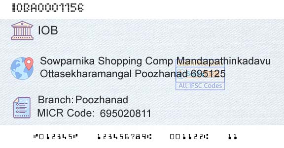 Indian Overseas Bank PoozhanadBranch 