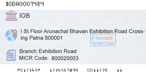 Indian Overseas Bank Exhibition RoadBranch 
