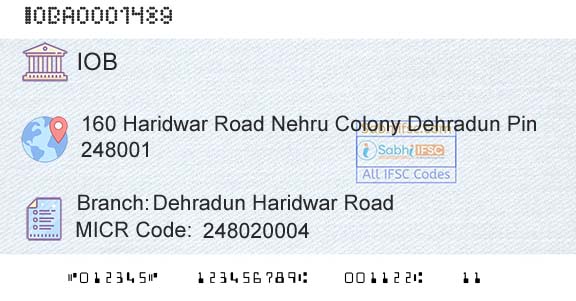 Indian Overseas Bank Dehradun Haridwar RoadBranch 