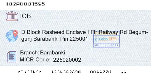 Indian Overseas Bank BarabankiBranch 