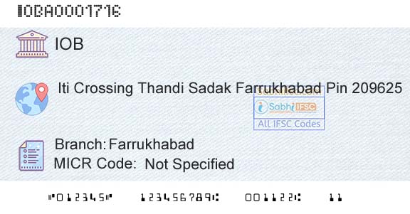 Indian Overseas Bank FarrukhabadBranch 