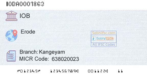 Indian Overseas Bank KangeyamBranch 