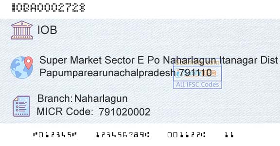 Indian Overseas Bank NaharlagunBranch 