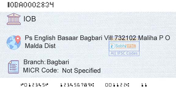 Indian Overseas Bank BagbariBranch 