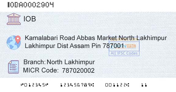 Indian Overseas Bank North LakhimpurBranch 