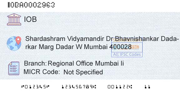 Indian Overseas Bank Regional Office Mumbai IiBranch 
