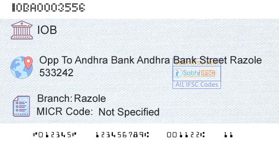 Indian Overseas Bank RazoleBranch 