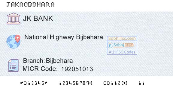 Jammu And Kashmir Bank Limited BijbeharaBranch 