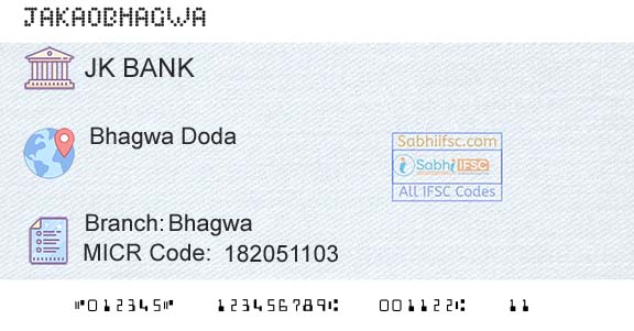 Jammu And Kashmir Bank Limited BhagwaBranch 